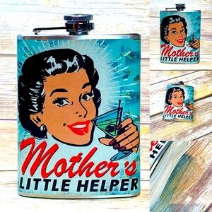Totally Rad Mother’s Little Helper Flask NWT